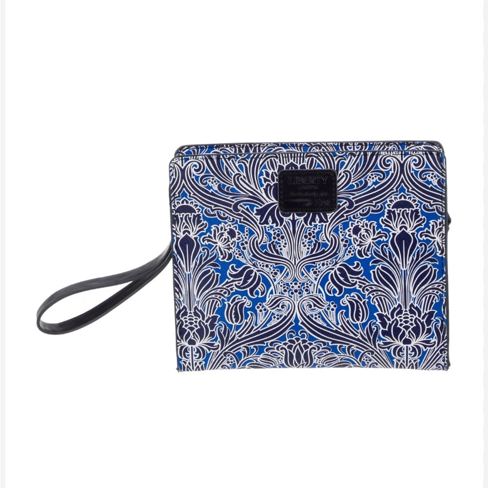 Liberty of London Blue and White Floral Wristlet